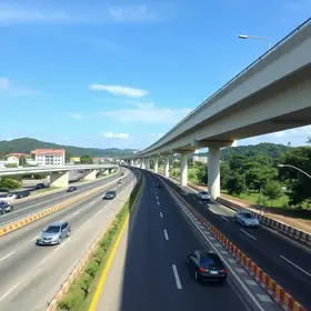 duplicação do viaduto Praia Grande